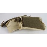 Airborne WW2 Parachutists British Knee Pad protectors, Crows foot and C.B-C stamped, unissued