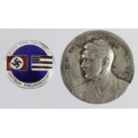 Germany from a one owner collection Adolf Hitler medallion, engraved to reverse Schutzenkonig