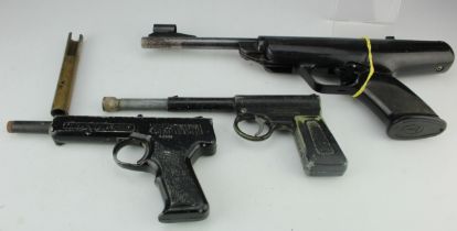 Air Pistol .22 Cal BSA Guns Ltd Scorpion. Diana SP50 4.5mm, and a T J Harrington & Son The Gat "Spud