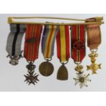 Minature Medal group mounted as worn - Belgian WW2 group (6)