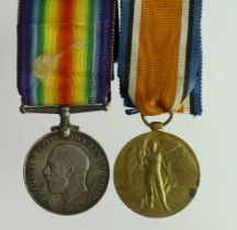 BWM & Victory Medal (50199 Pte H Williams S.Wales Bord) entitled to Silver War Badge