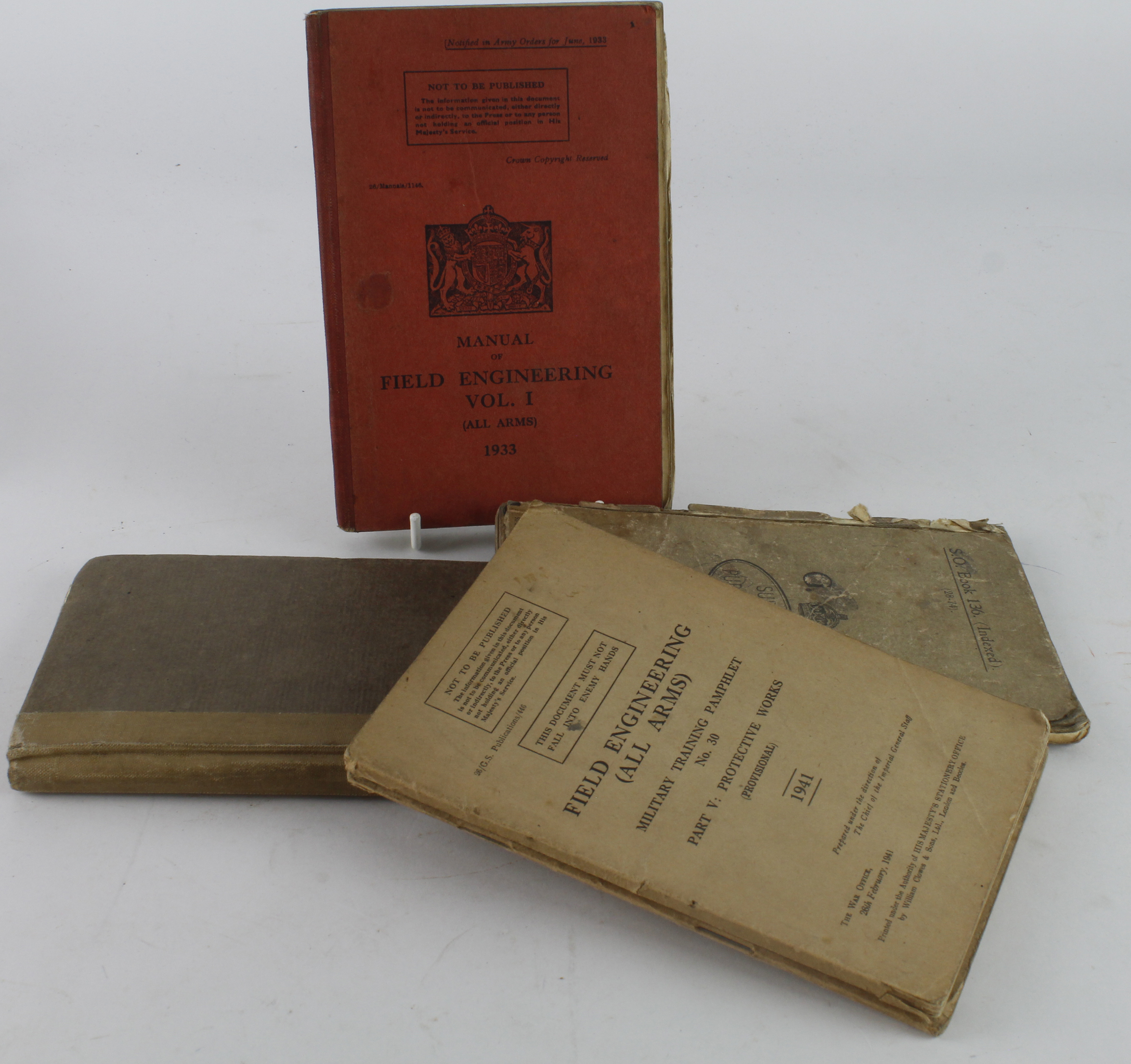 WW2 selection of RE pocket books, manual note book etc., all relating to J F Allen no 2078711