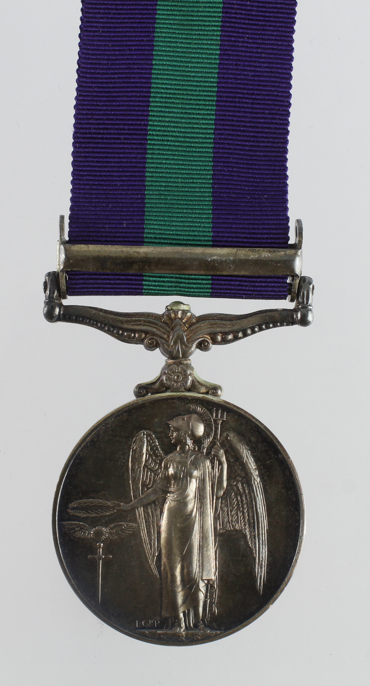 GSM GVI with Malaya clasp (W/141271 Sgt G G Hyland WRAC). - Bild 2 aus 2