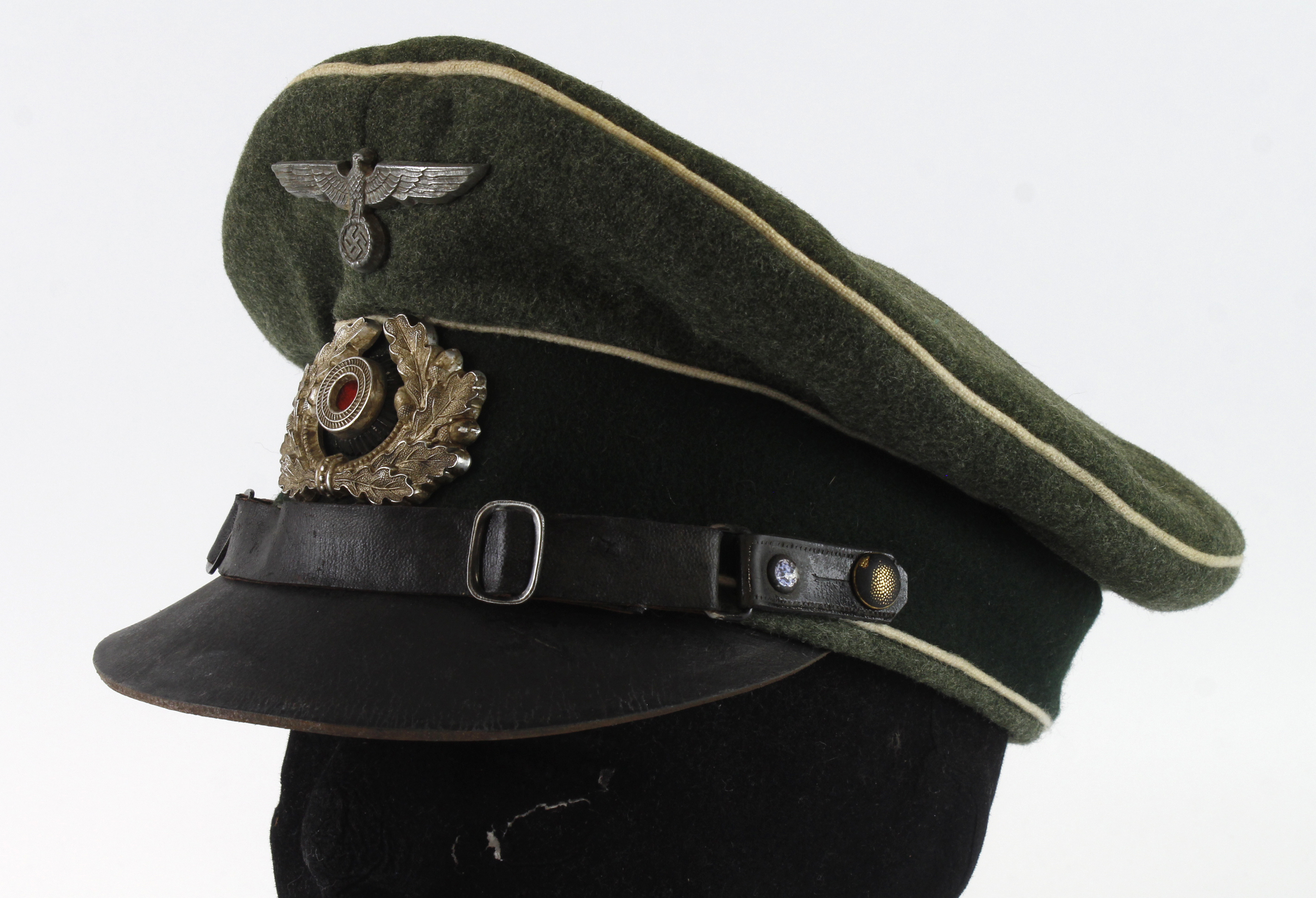 German Other Ranks peaked cap. Service wear.