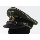 German Other Ranks peaked cap. Service wear.