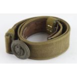 German 3rd Reich Tropical Service Officers belt and buckle. (UV neg)