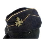 Church Lads Brigade early type hat with scarce kings crown hat badge.
