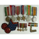 BWM & Mercantile Marine Medal (William V. Davies) 1939-45 Star, Burma Star, Defence & War Medal.