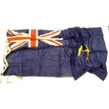 WW2 Royal Naval blue ensign with large anker to the centre size 6x3.