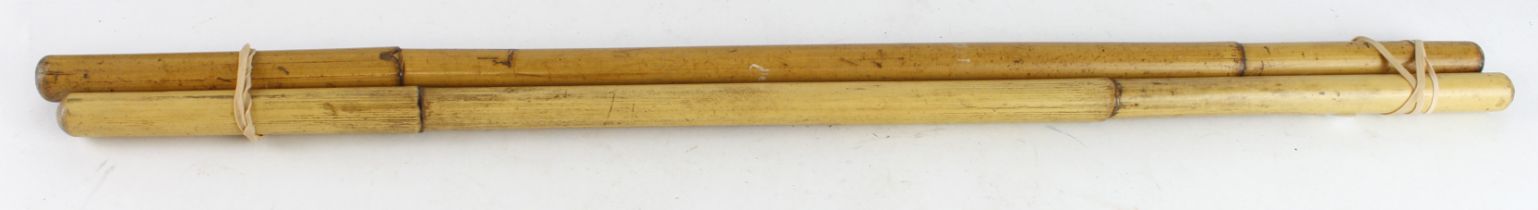 Burmese (prob.) WW2 British Army/Police bamboo canes/swagger/parade sticks/batons (2)