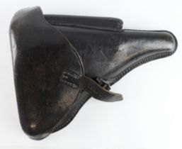 Holster - for the Luger, indistinct stamp under flap ends in "F.G.M." GC with serice wear