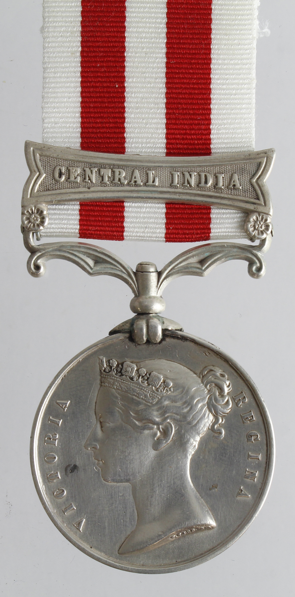 Indian Mutiny Medal 1858 with Central India clasp (Gunr Richd Corridan 4th C. 2nd Bombay Arty).