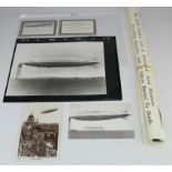 Airship R101 collection incl 5x postcards and 6x photographs (old and new) incl from the disaster/