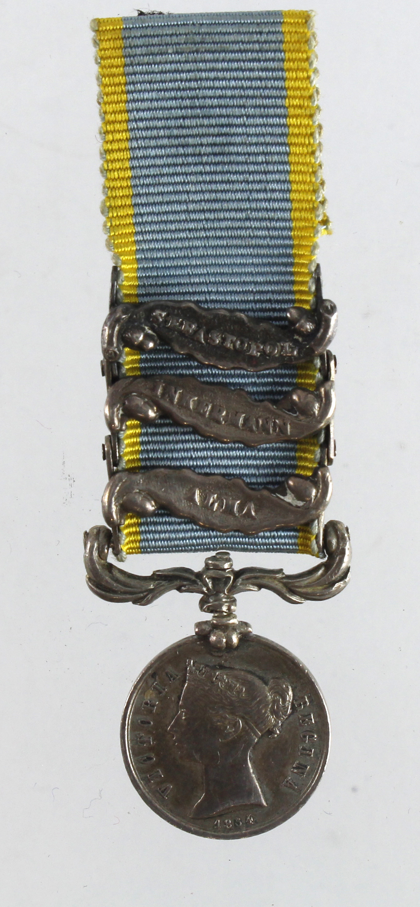 Minature Medal - Crimea Medal with bars Alma / Inkermann / Sebastopol