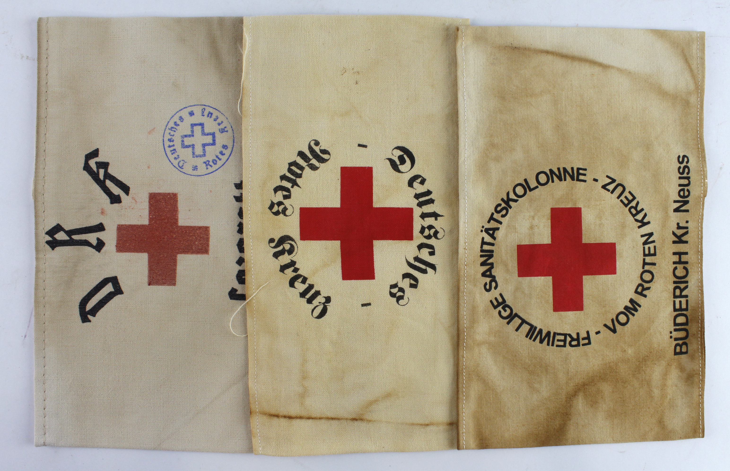 Germany from a one owner collection, three German Red Cross armbands.