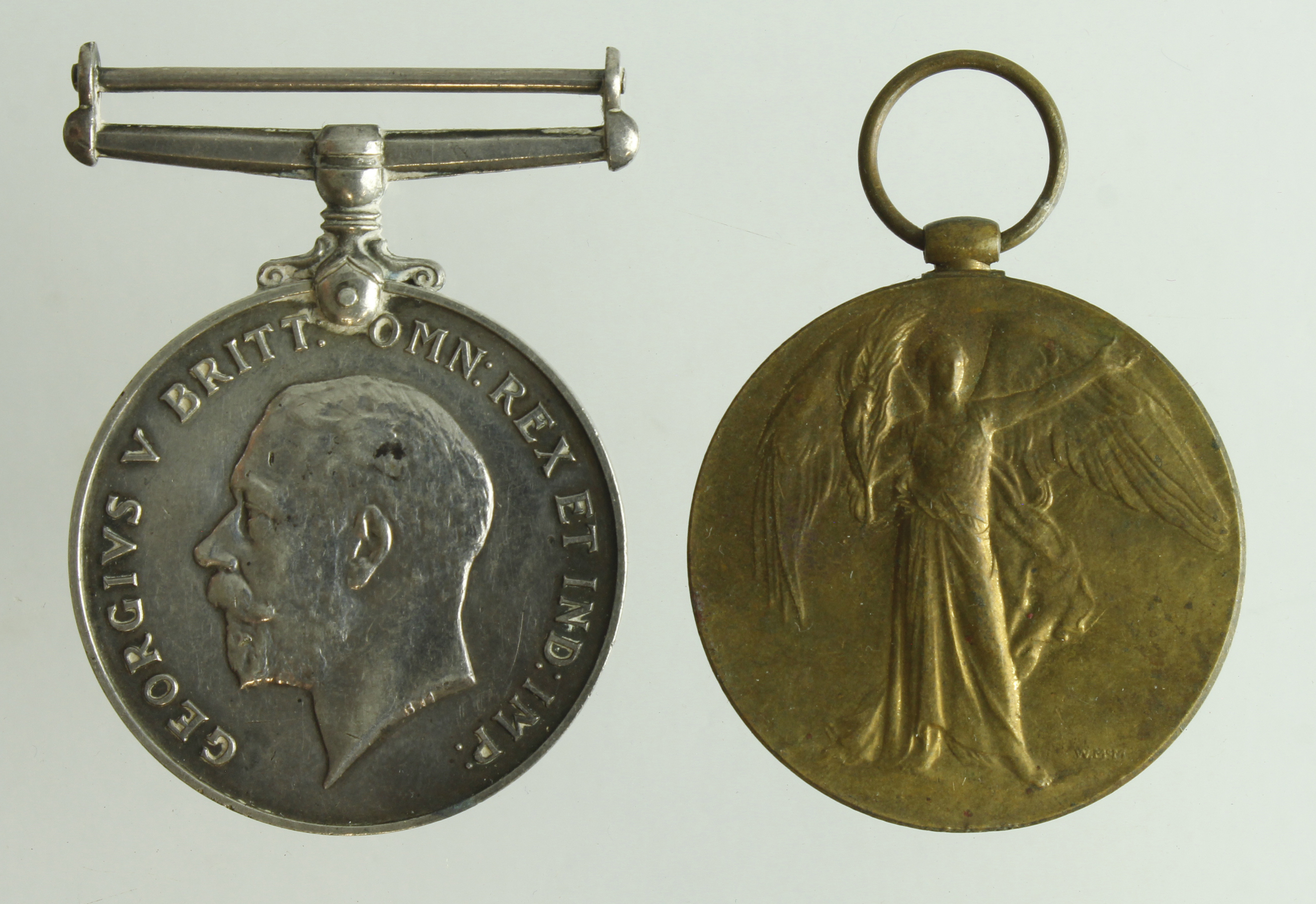 BWM & Victory Medal (191145 Spr E W Abbott RE)