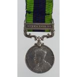 IGS GV with Burma 1930-32 clasp (3649743 Pte T A Rowcliffe The Buffs). Served 1st Bn. Later