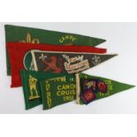 Boy Scouts Memorabilia - cloth pennants, bagdes etc, dated 1949-1955 (9)