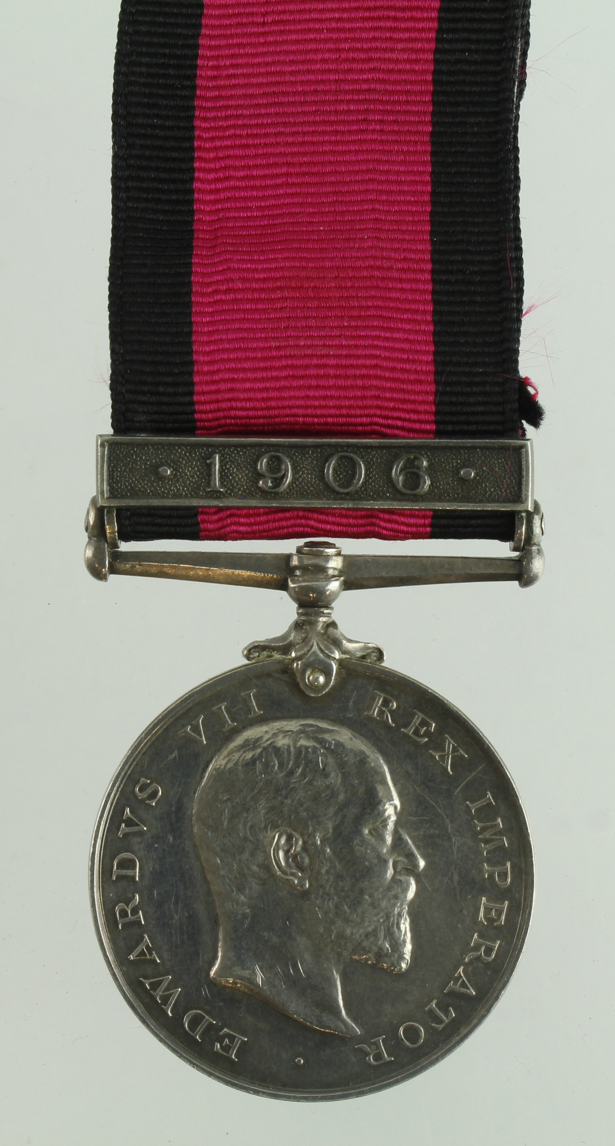 Natal Rebellion Medal with 1906 clasp (Tpr F Reilly Lancs & Yorks Contg) surname corrected