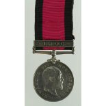 Natal Rebellion Medal with 1906 clasp (Tpr F Reilly Lancs & Yorks Contg) surname corrected