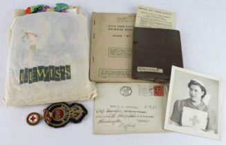 Military Ephemera to Red Cross Nurse K.K. Robinson V.A.D. Middlesex / 92 Detachment. Includes