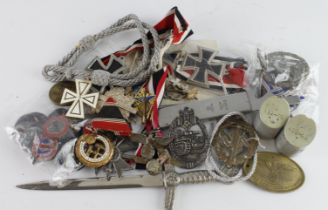 Mixed bundle of various German medals, badges, etc etc (qty)