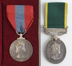 Efficiency Medal QE2 with Territorial clasp (22301566 S.Sgt W R Holman RE), cased Imperial Service