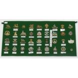 Badges collection of seventy two hat badges all Infantry Regiments including Queens, Buffs, Kings,