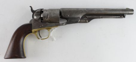 Colt M1860 Army Revolver from the American Civil War, Serial No 115976 for 1863 which puts it in the