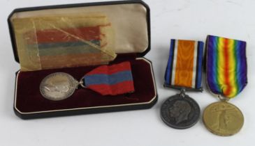 BWM & Victory Medal (274683 Pnr W J Smith RE), Imperial Service Medal GVI (William John Smith)