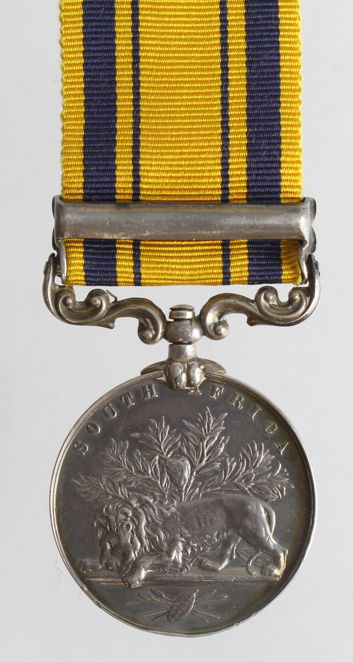 South Africa Medal with 1879 clasp (76 Pte F Ashby 57th Foot) renamed. Sold as seen - Image 2 of 2