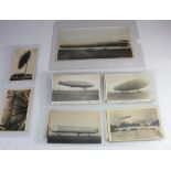 British Airship early selection of 11x RP postcards and a large 'nibbled' photo (R29). Inlcuding