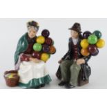 Royal Doulton. Two Royal Doulton figures, comprising The Balloon Man (HN1954) & The Old Balloon