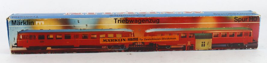 Marklin boxed HO gauge Hamo 8376 DB German BR815/515 Diesel Railcar 2 Unit Set