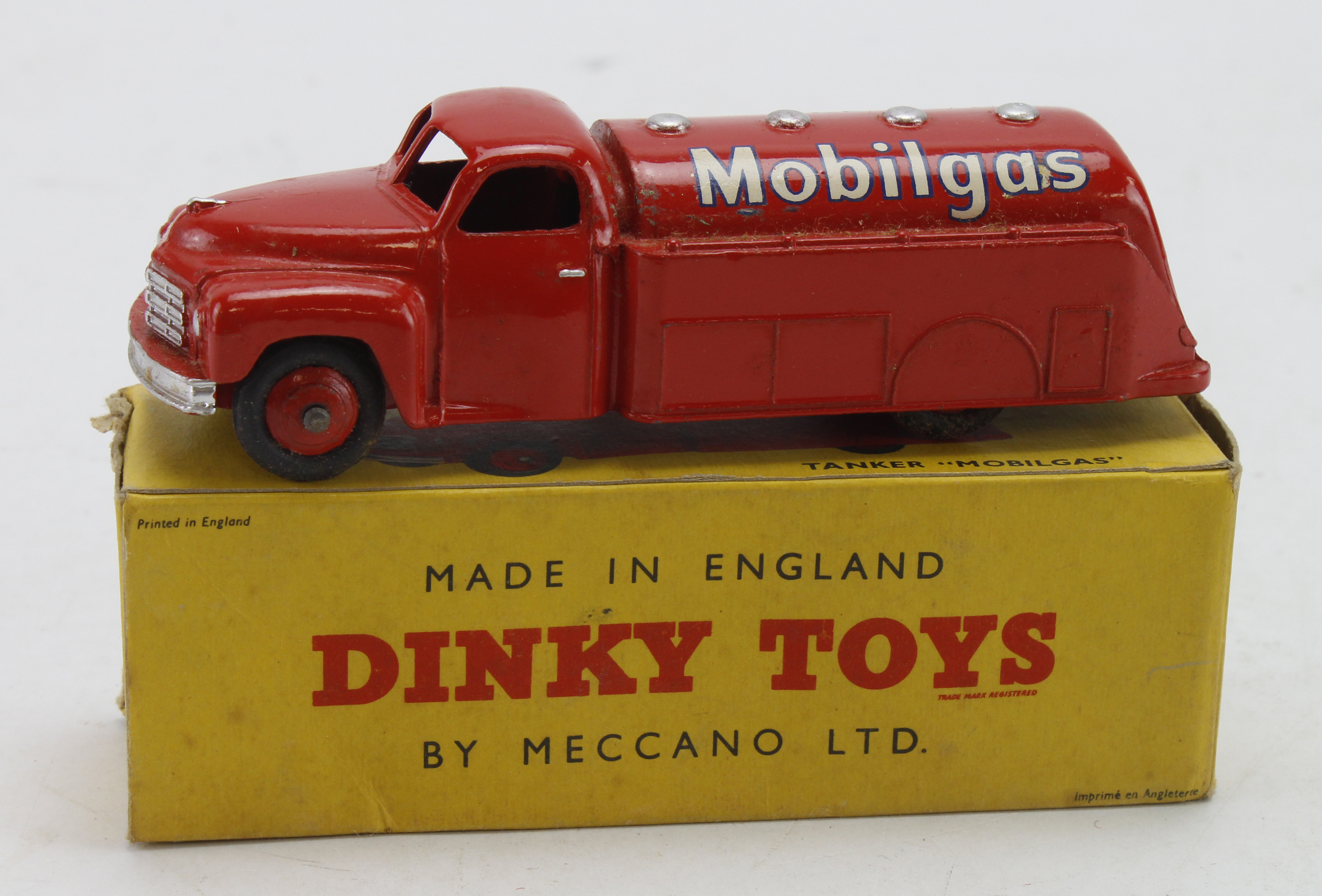 Dinky Toys, no. 440 'Studebaker Tanker, Mobilgas', contained in original box