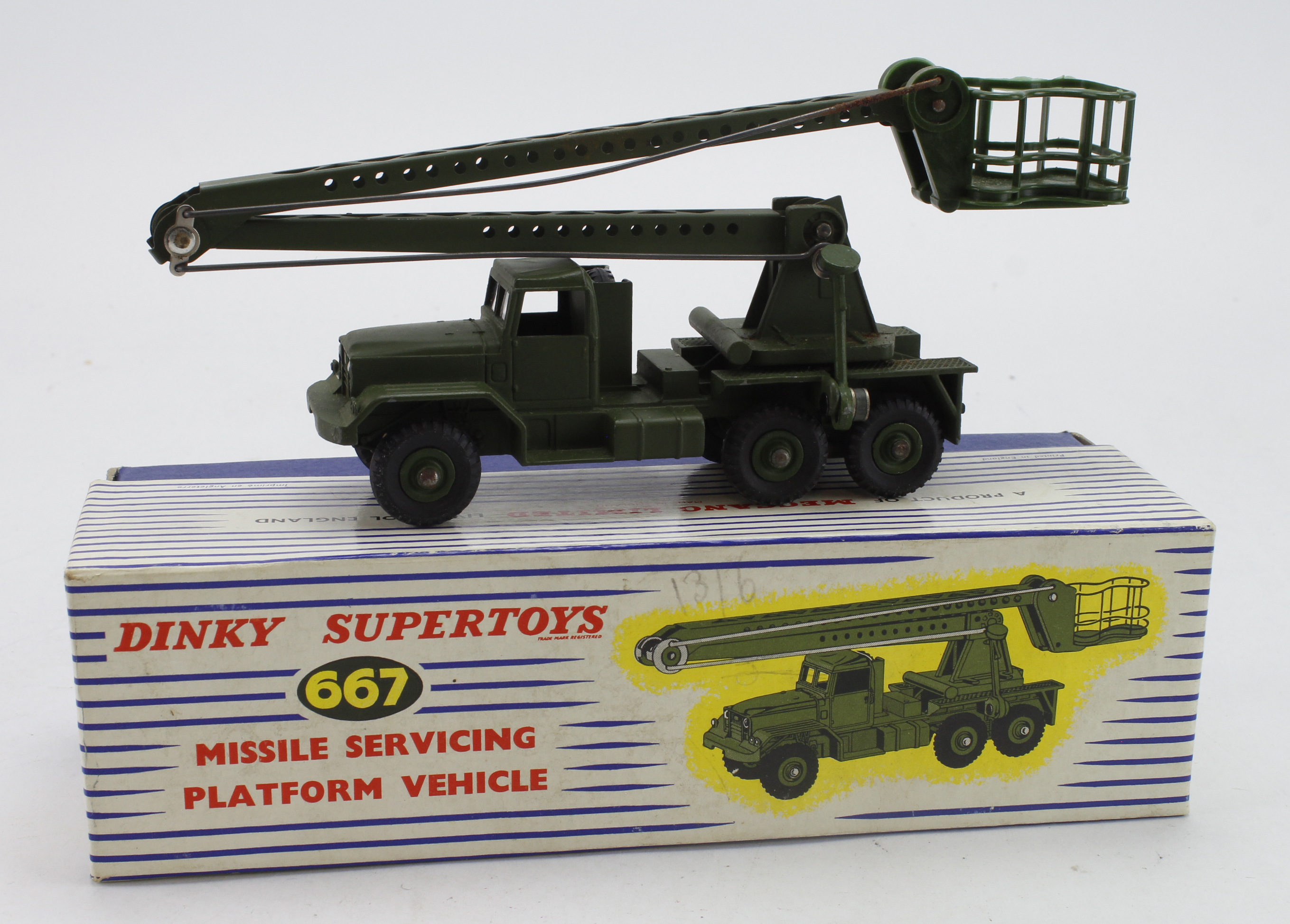 Dinky Supertoys, no. 667 'Missile Servicing Platform Vehicle', contained in original box