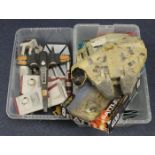 Star Wars. A collection of Star Wars vehicles and accessories, mostly by Hasbro, circa 1990s &