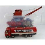 Tinplate. A collection of various tinplate toys, makers include Meccano, Pocketoy, etc.