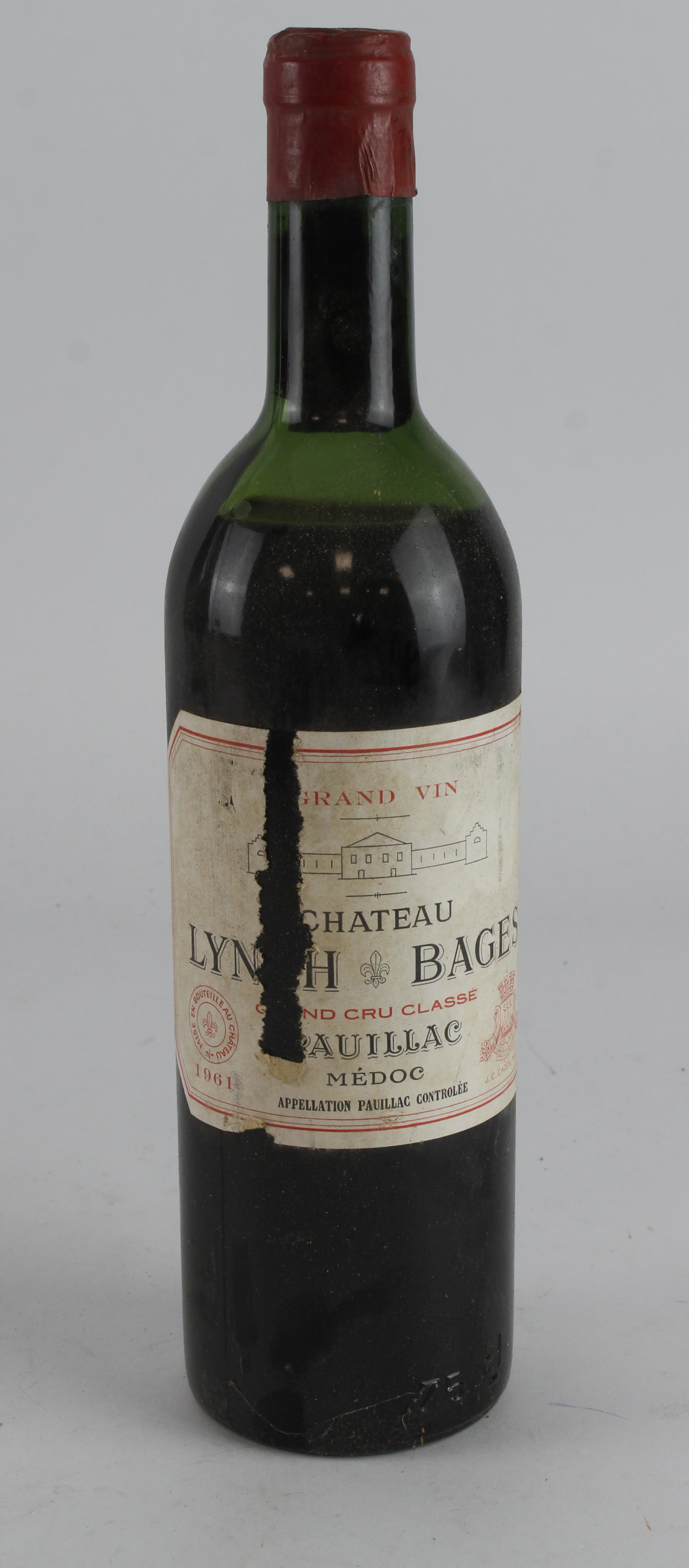 Chateau Lynch. One bottle of Chateau Lynch Bages 1961 Pauillac, buyer collects or arranges own