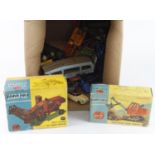 Diecast. A collection of Corgi & Dinky models, including two boxed