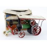 Mamod TE1a live steam traction engine (missing burner & back box), contained in original box, with