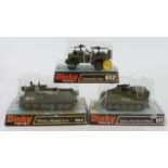Dinky Toys. Three Dinky Military models, comprising Commando Jeep (no. 612); 155mm Mobile Gun (654);