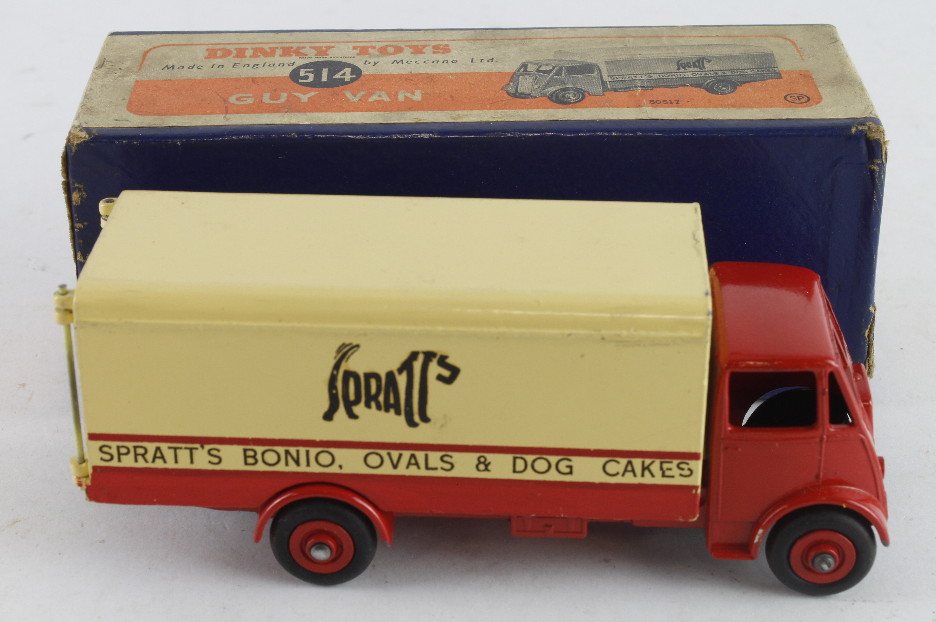 Dinky Toys, no. 514 'Guy Van, Spratts', contained in original box