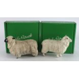 Beswick. Two boxed Beswick figures, comprising Cotswold Sheep & Wensleydale Sheep, tallest 12cm