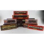 Coaches. Twelve boxed OO gauge coaches, makers include Hornby, Lima, Mainline & Airfix
