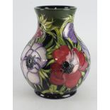 Moorcroft. Large Moorcroft Anemone pattern vase, makers marks to base, height 23cm approx.