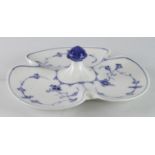 Royal Copenhagen blue lace pattern cabaret dish, makers marks to reverse (461, first quality),