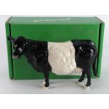 Beswick figure 'Belted Galloway Cow', height 13.5cm approx., contained in original box