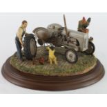 Country Artists 'Widening the Track' model, depicting a tractor within a farm yard scene, no