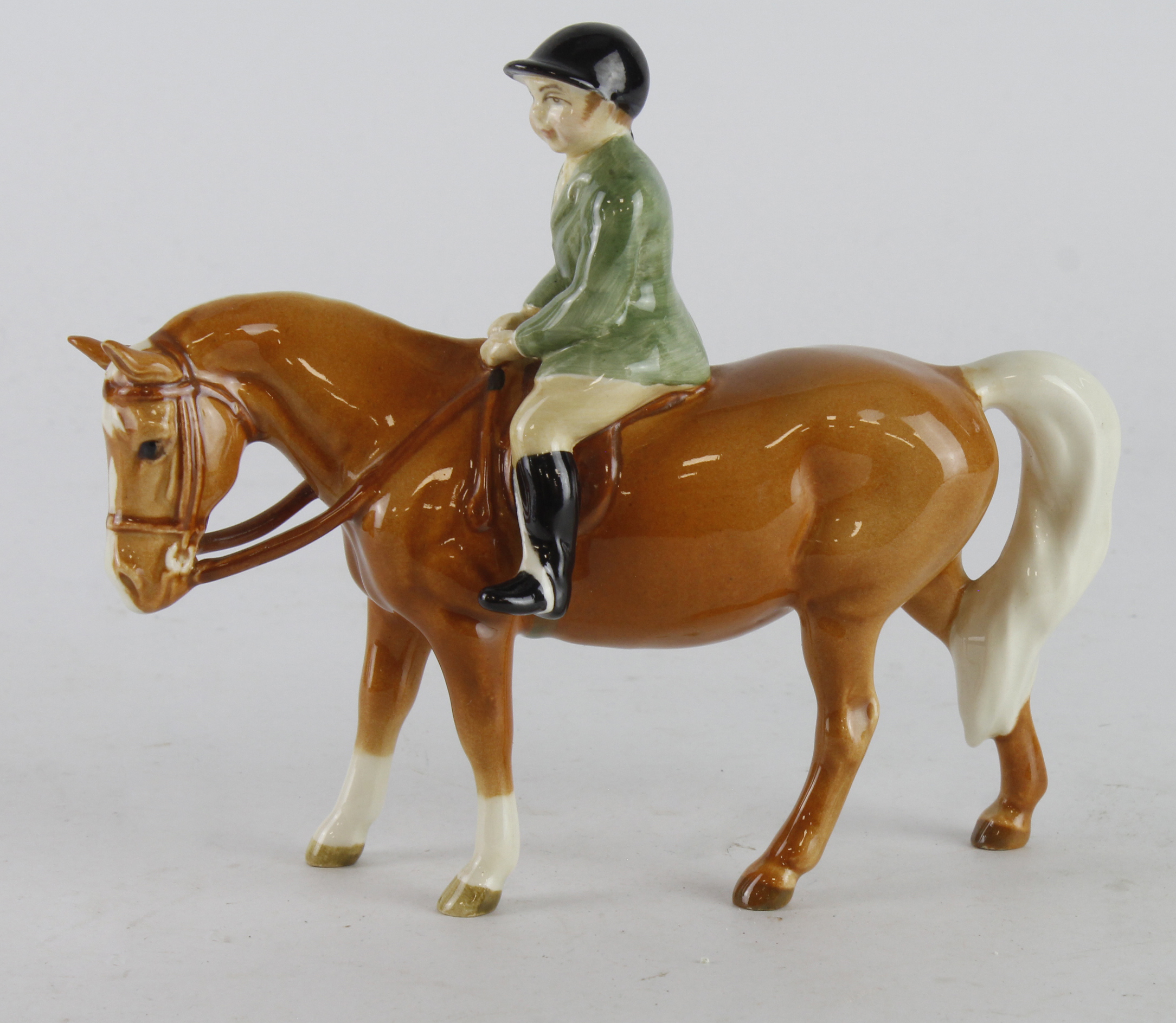 Beswick figure 'Boy on Palamino Pony' (1500), height 13.5cm approx.